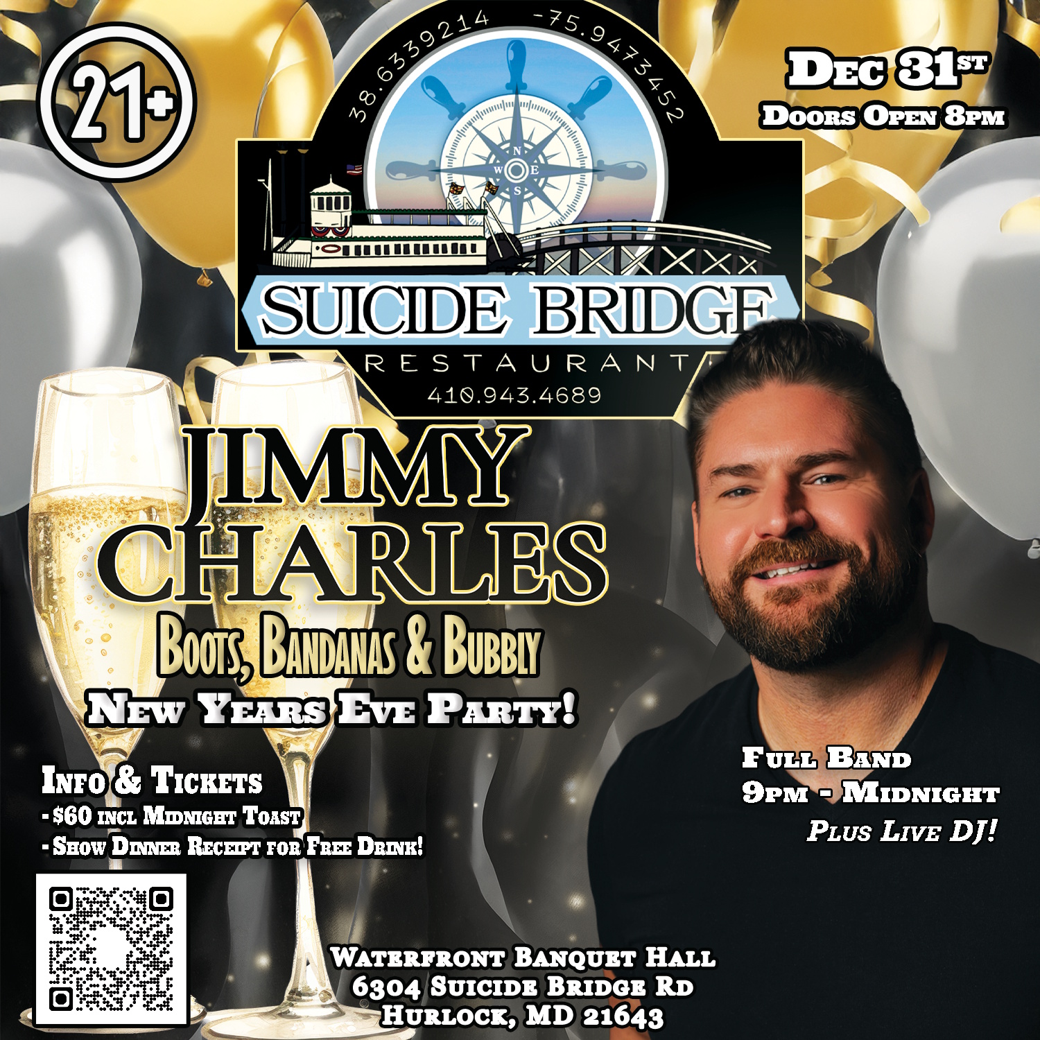 Entrance Ticket - Boots, Bandanas & Bubbly - SBR New Years Eve